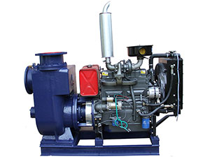 Self priming sewage pump